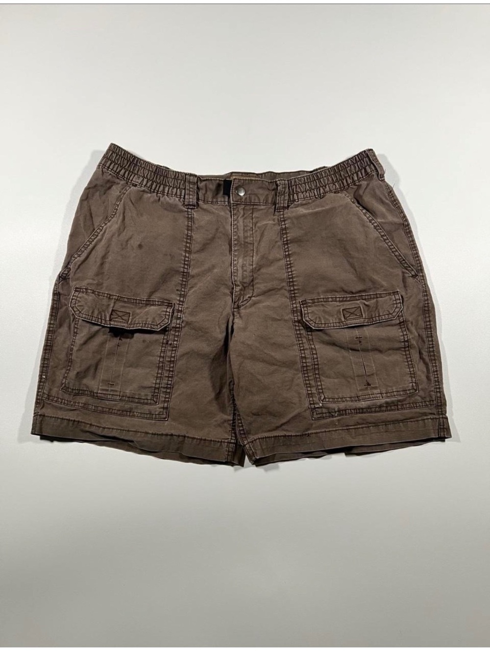 The Foundry Comfort Stretch Cargo Shorts Mens Size 44 Brown